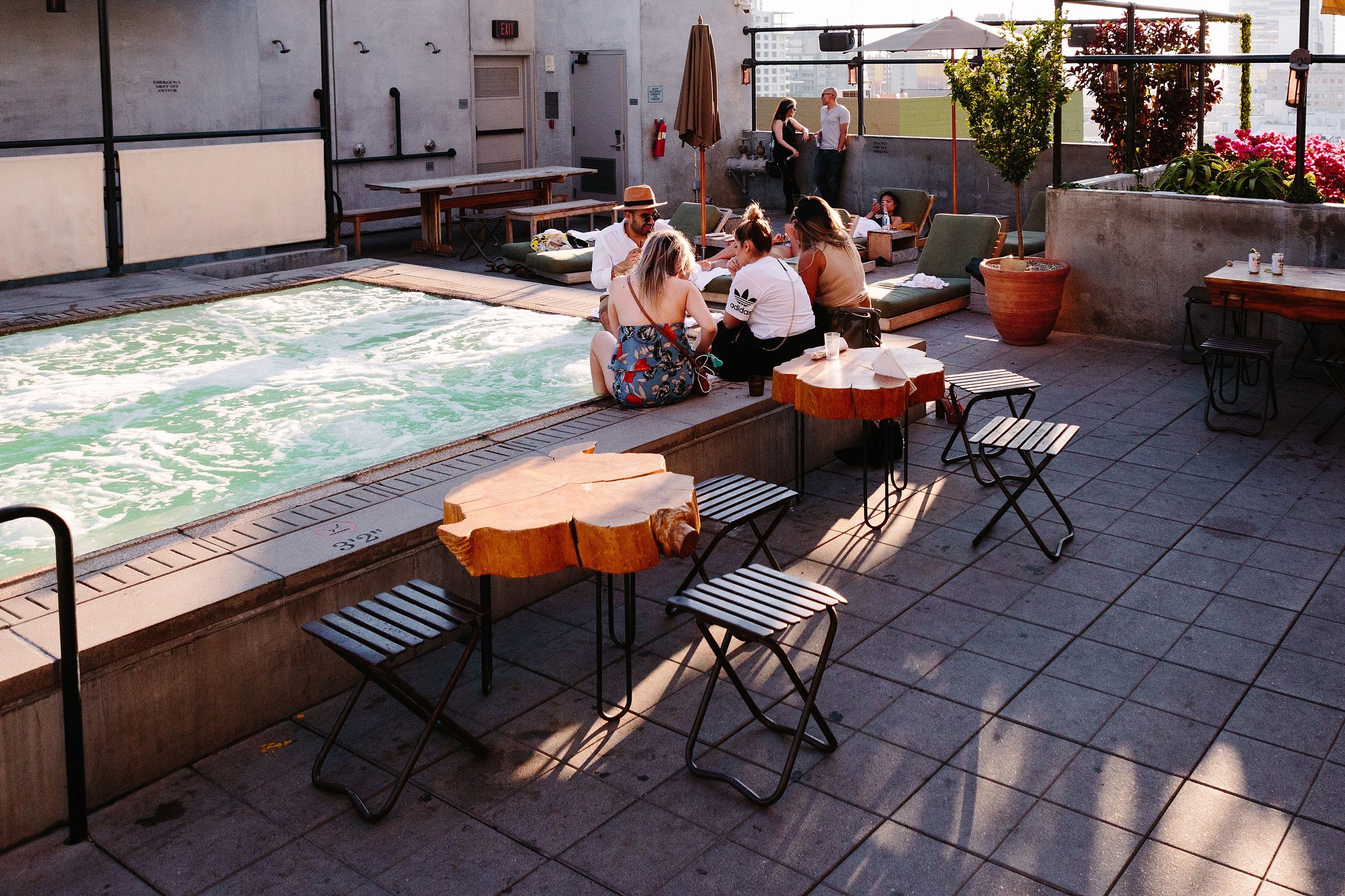  Poolside at the Upstairs bar at the Ace Hotel in downtown Los Angeles. 