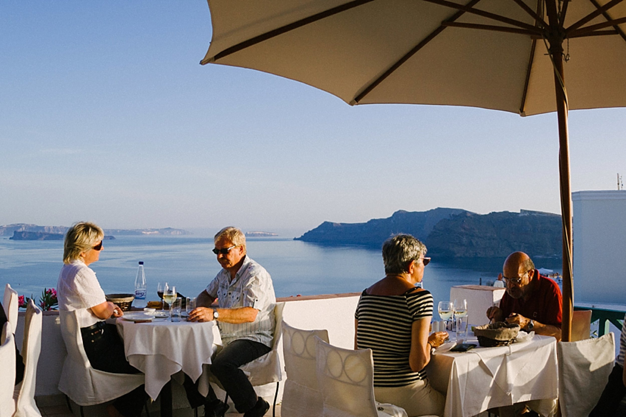  Taking in all the beauty over a delicious meal 
