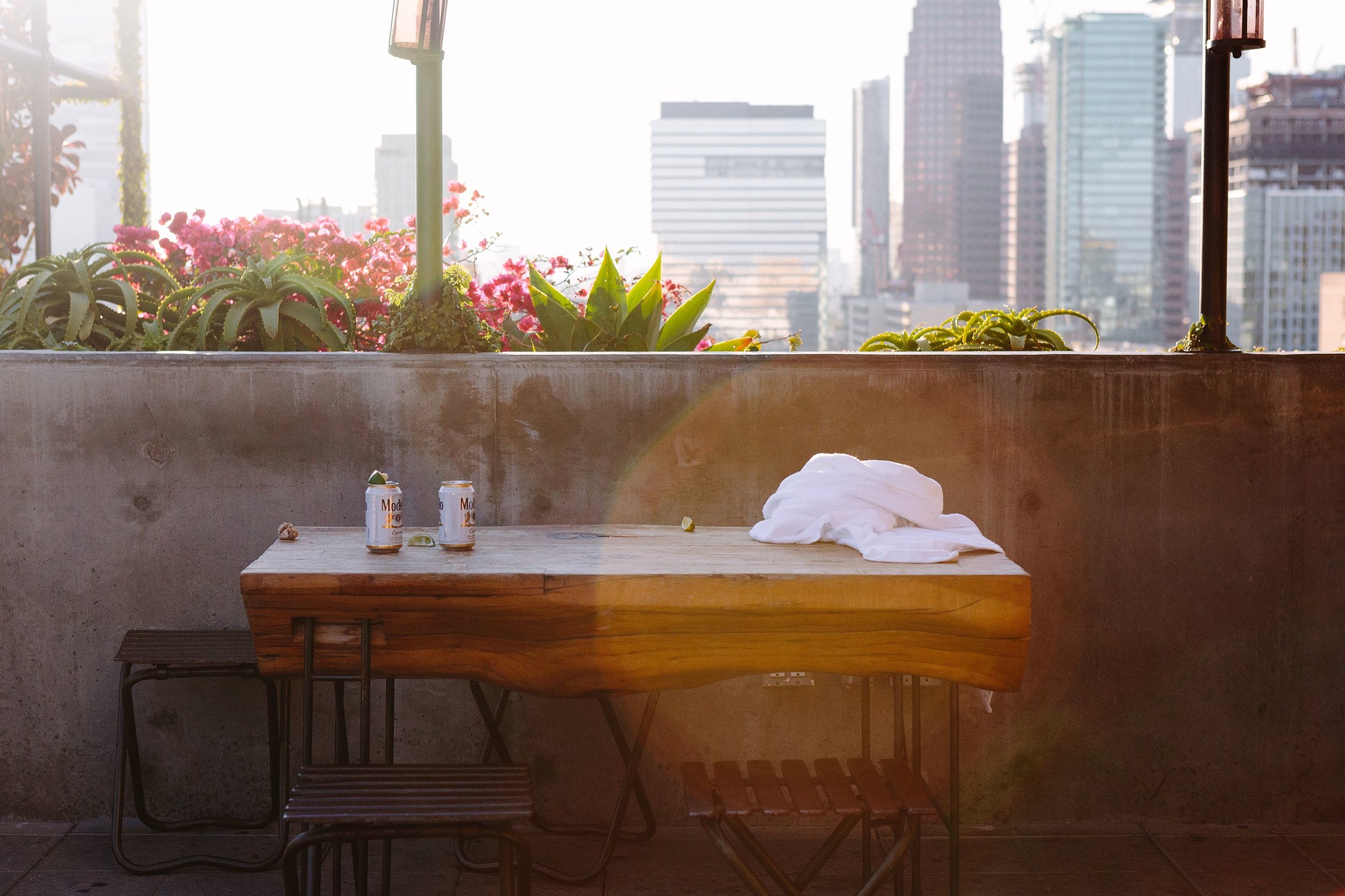  Magic Hour at the Ace Hotel Upstairs bar by the pool 