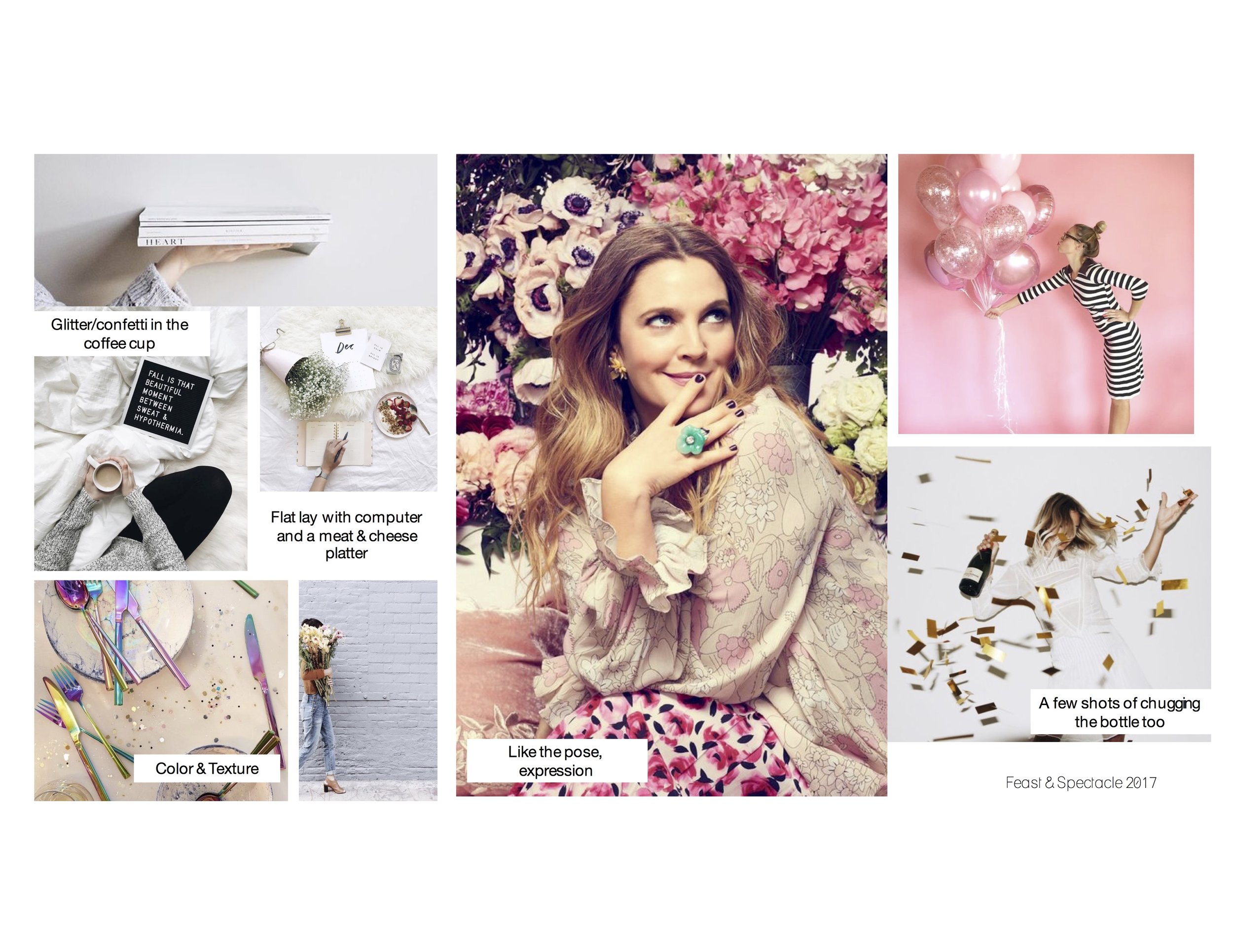   Beth's Original Mood Board for the Shoot  