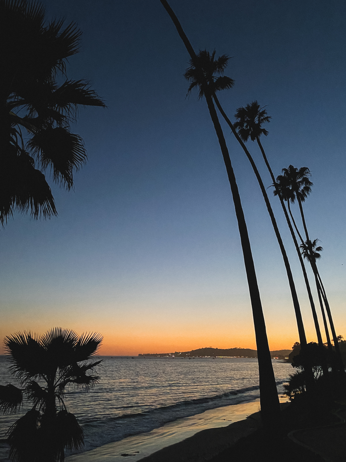 Sunset at Butterly Beach in Montecito California