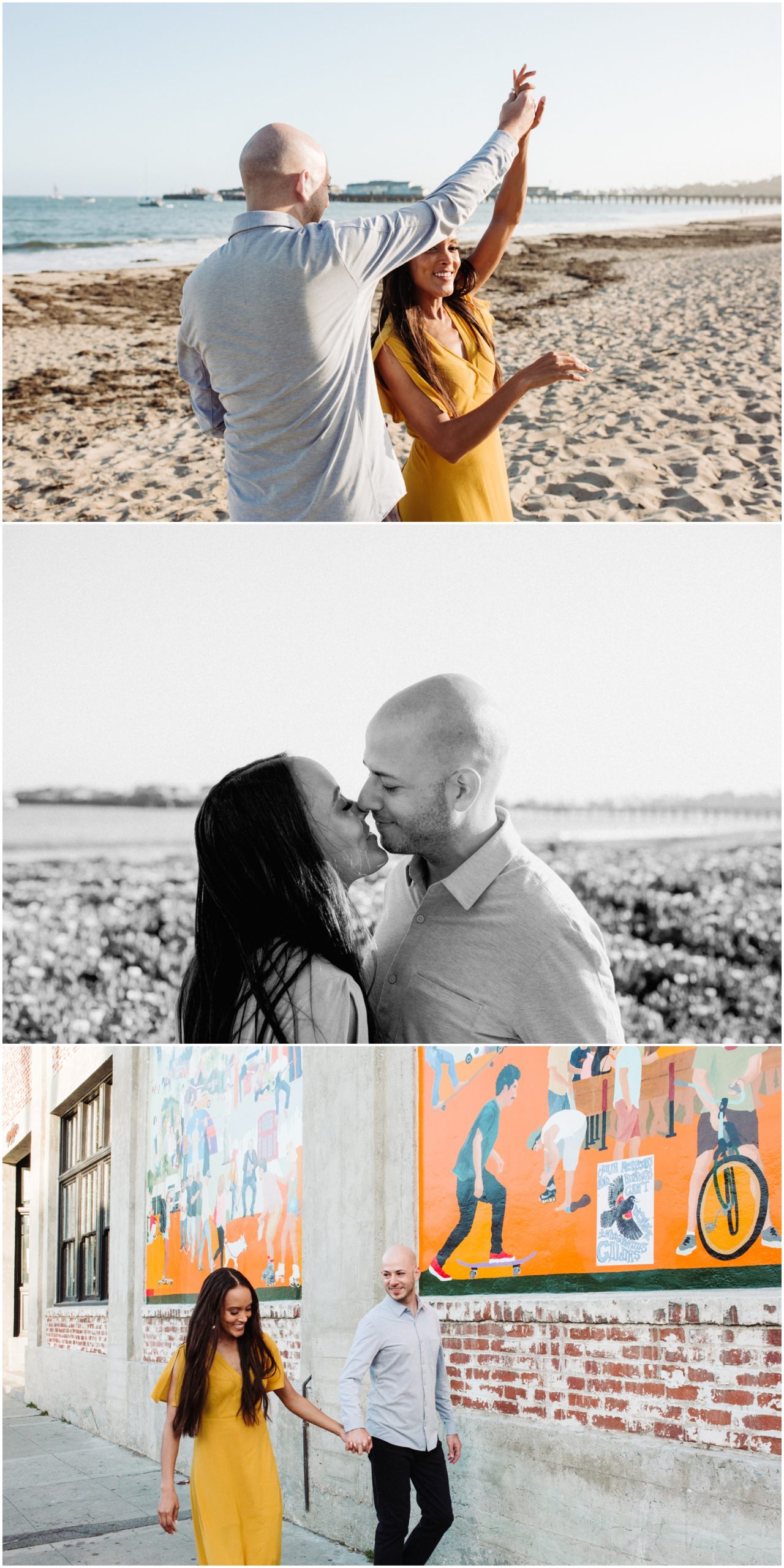 Santa Barbara Candid Couple Photography