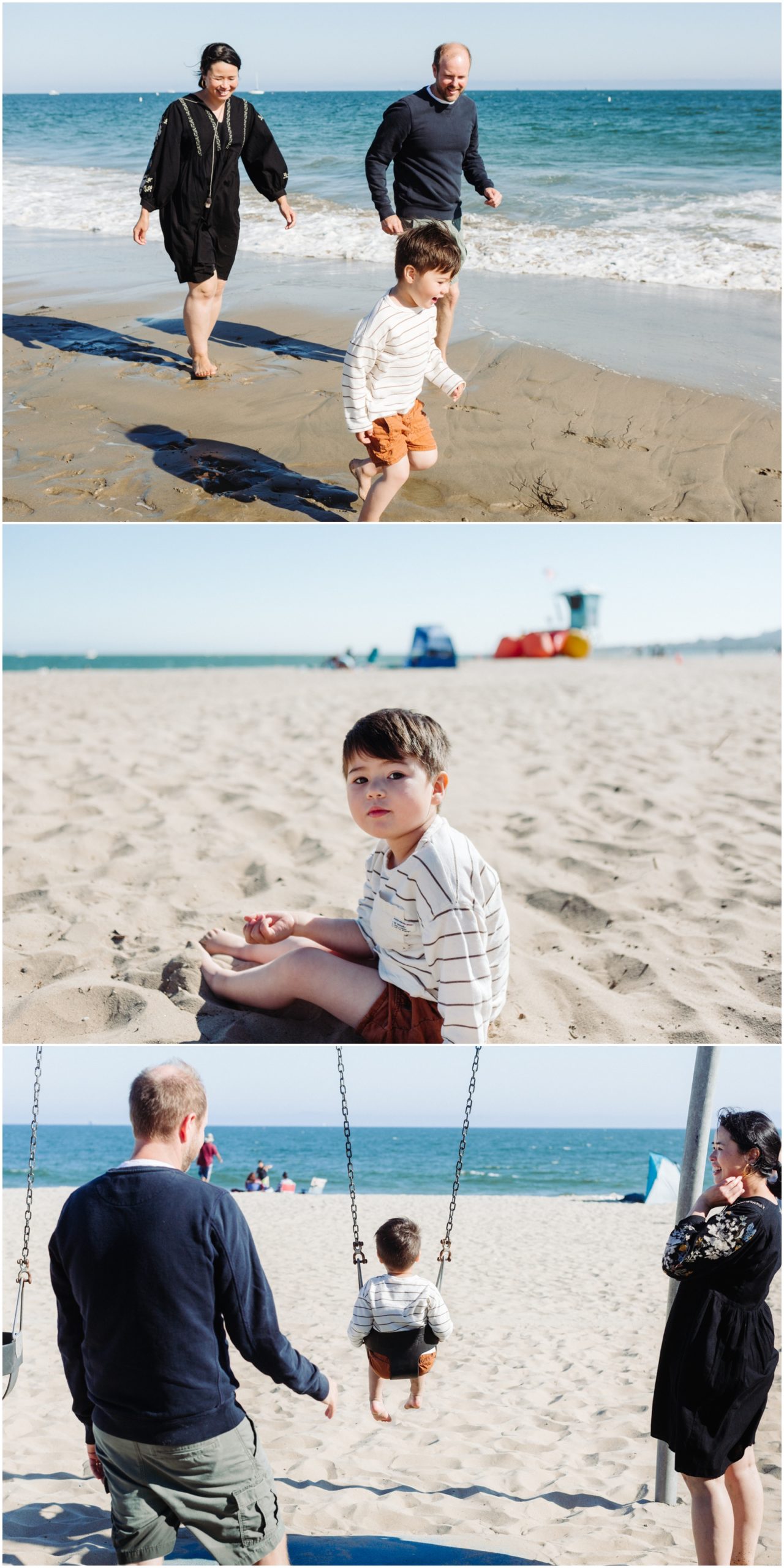 Family Photo Shoot in Santa Barbara at East Beach in California
