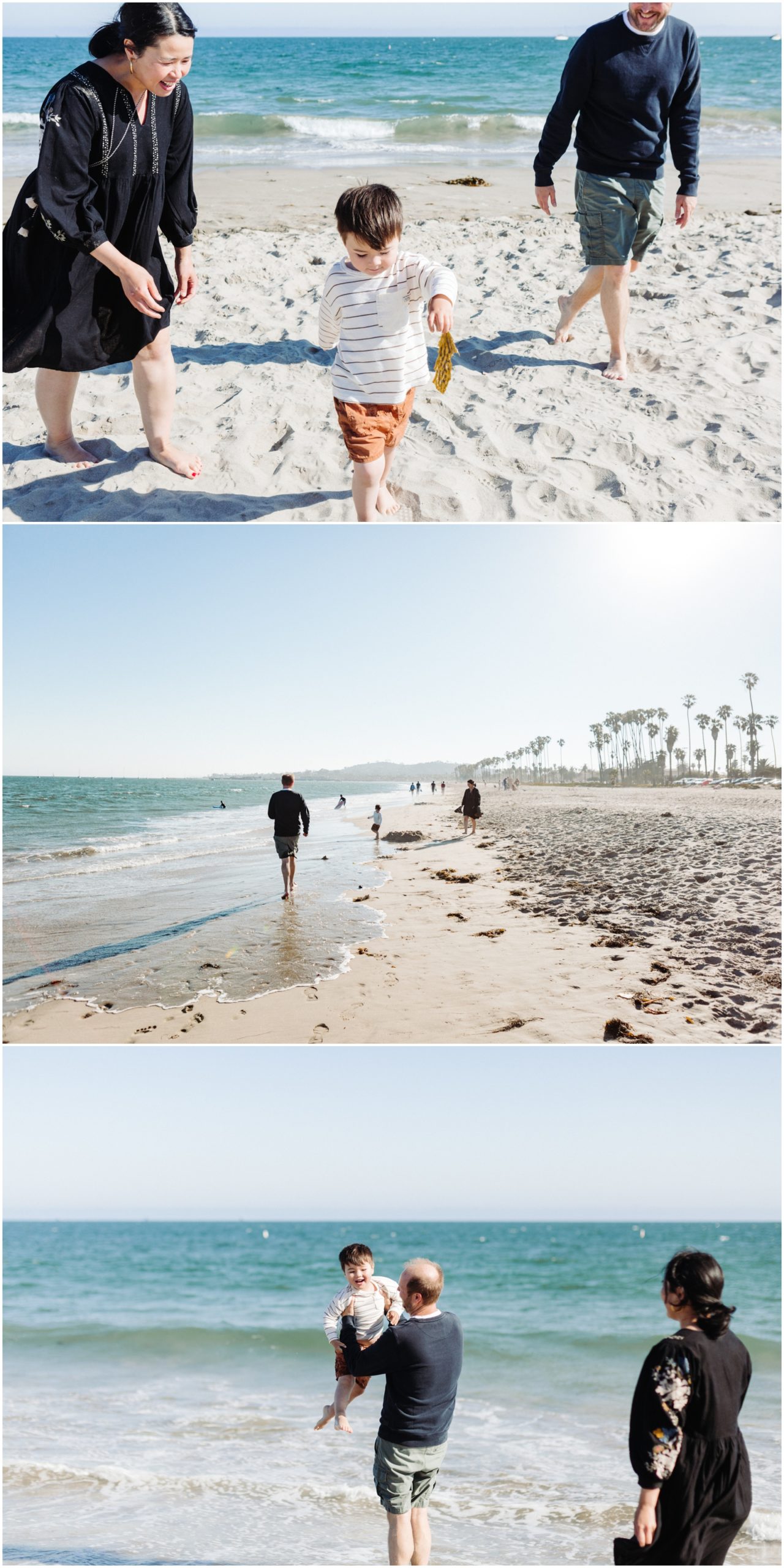Family Photo Shoot in Santa Barbara at East Beach in California