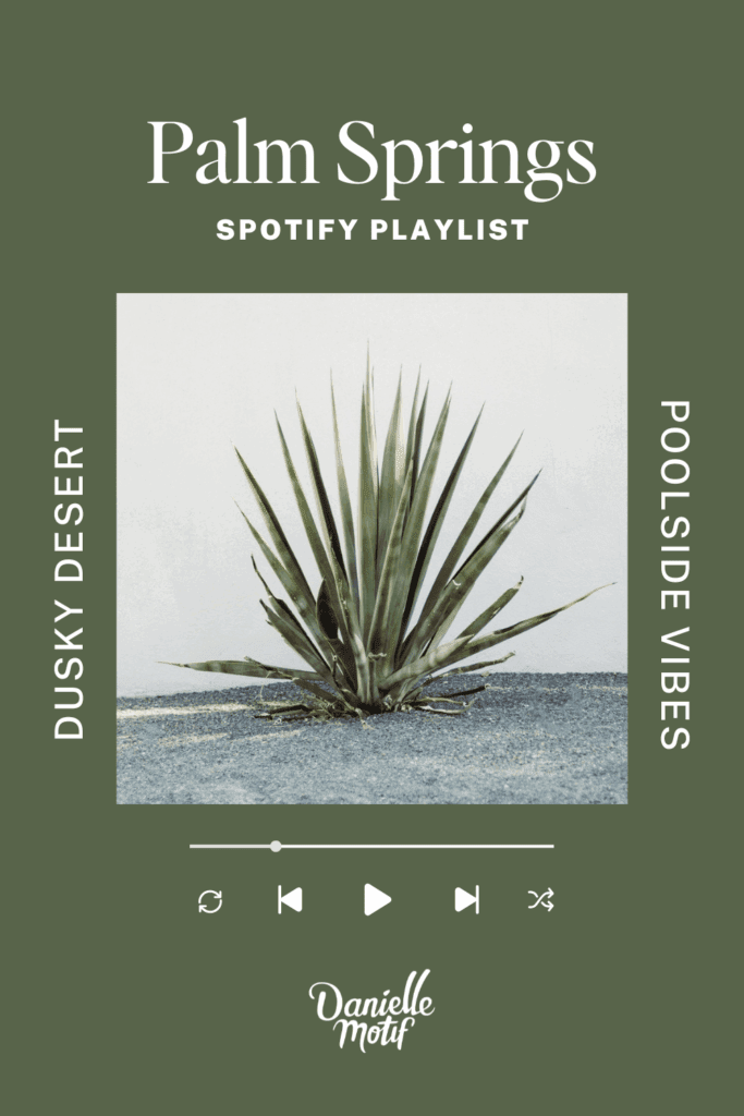 This is an image for the Palm Springs Playlist featuring a cactus