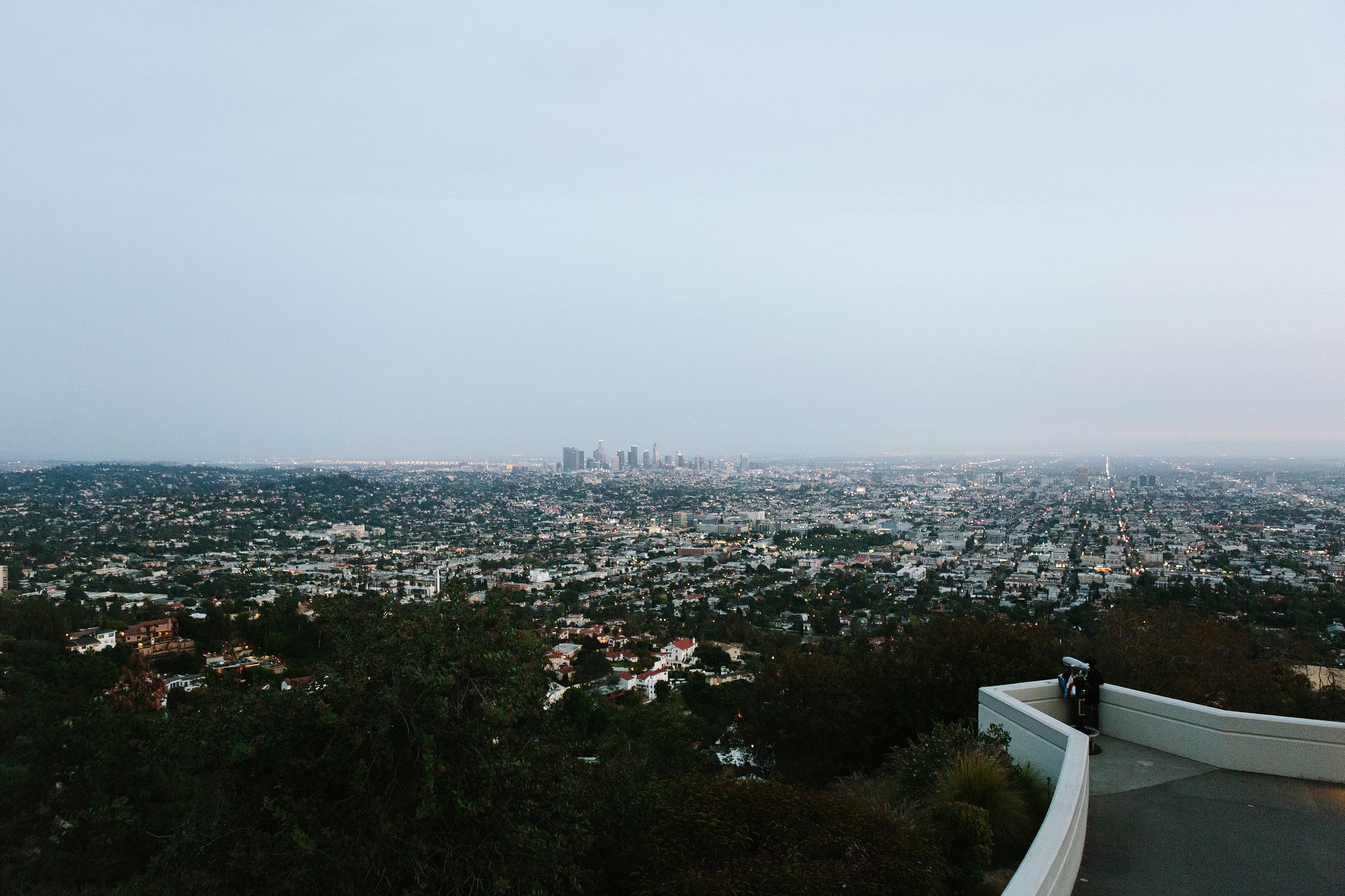 Los Angeles at dusk from Griffith Observatory 